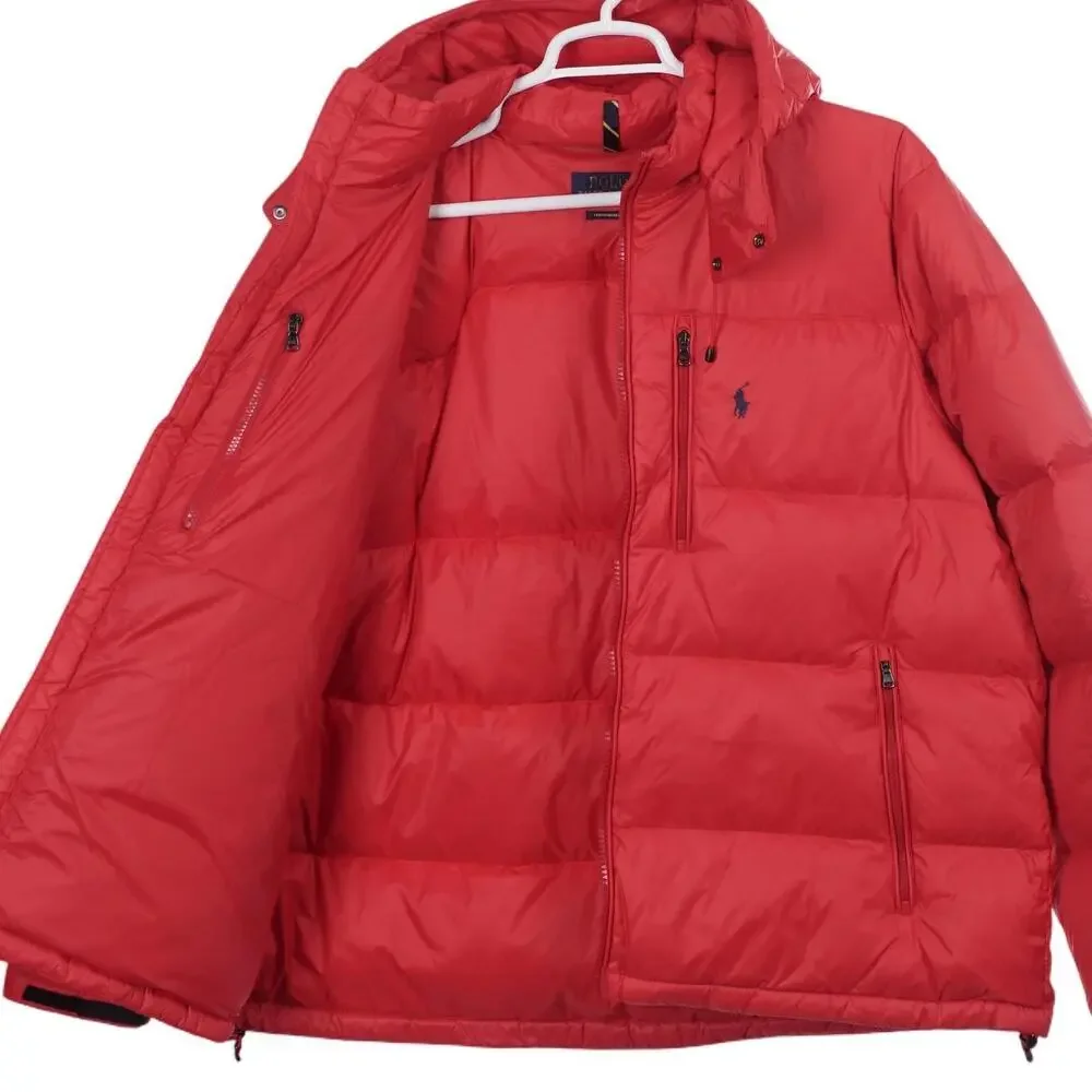 NWOT Polo Ralph Lauren El Cap Jacket 2XB Red Down Puffer Full Zip Hooded